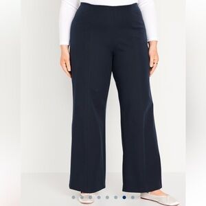 High-Waisted Pull-On Pixie Super Wide-Leg Pants
